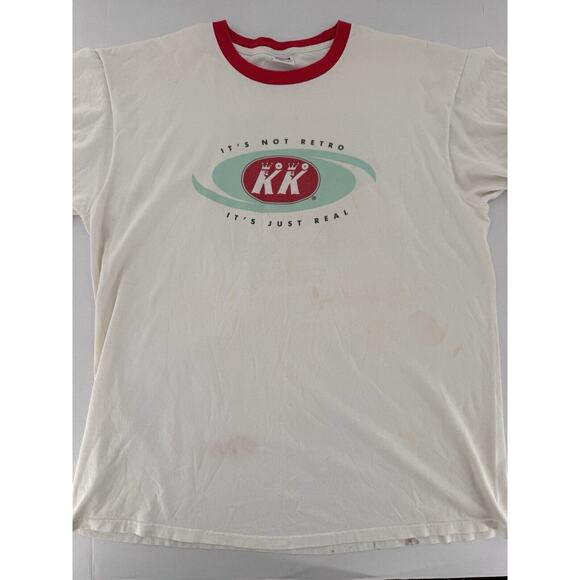 Vtg 90’s Krispy Kreme Donuts T Shirt Sz 2XL XXL Anvil USA Graphic Cotton - Picture 2 of 16